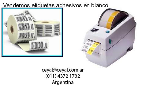 Vendemos etiquetas adhesivos en blanco
