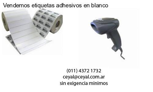 Vendemos etiquetas adhesivos en blanco