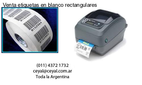 Venta etiquetas en blanco rectangulares