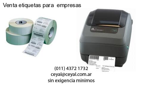 Venta etiquetas para  empresas