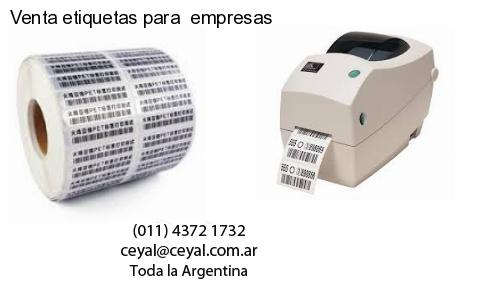 Venta etiquetas para  empresas