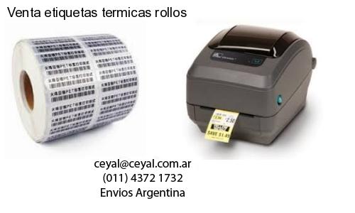 Venta etiquetas termicas rollos