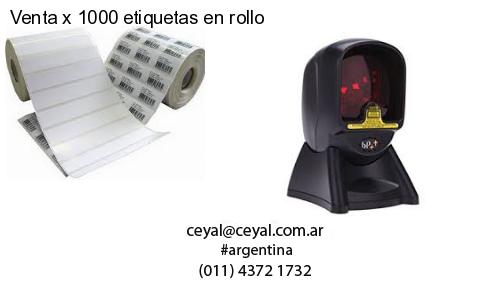 Venta x 1000 etiquetas en rollo