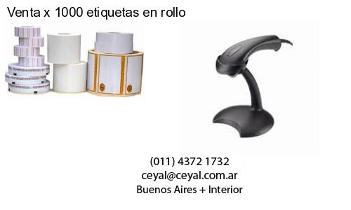 Venta x 1000 etiquetas en rollo