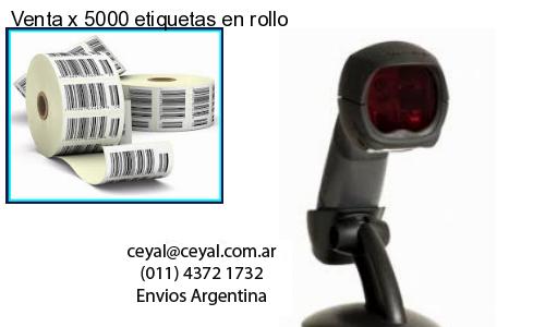 Venta x 5000 etiquetas en rollo