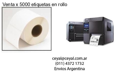 Venta x 5000 etiquetas en rollo