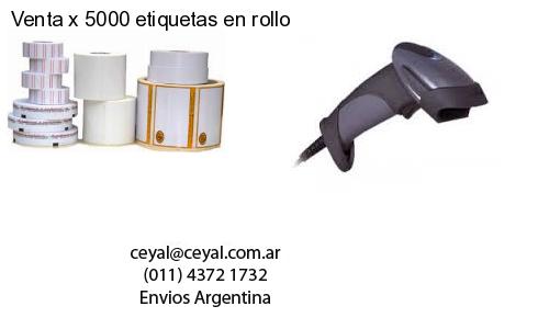 Venta x 5000 etiquetas en rollo