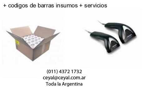   codigos de barras insumos   servicios