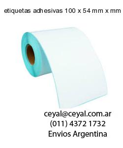 etiquetas adhesivas 100 x 54 mm x mm