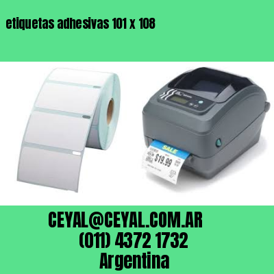 etiquetas adhesivas 101 x 108