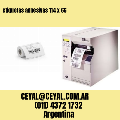 etiquetas adhesivas 114 x 66