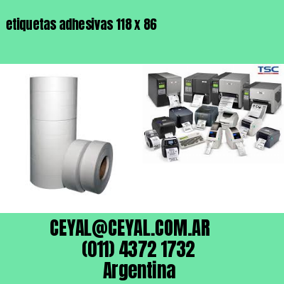 etiquetas adhesivas 118 x 86