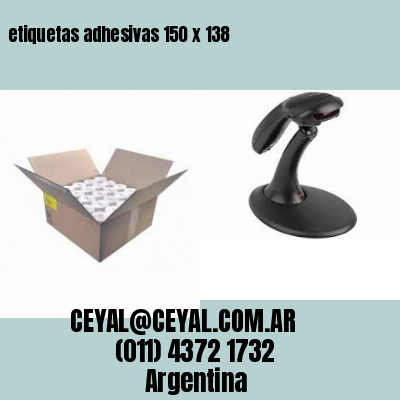 etiquetas adhesivas 150 x 138