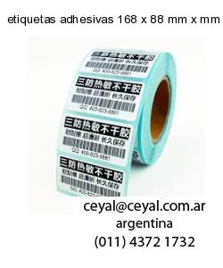 etiquetas adhesivas 168 x 88 mm x mm