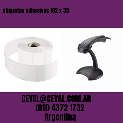 etiquetas adhesivas 182 x 35