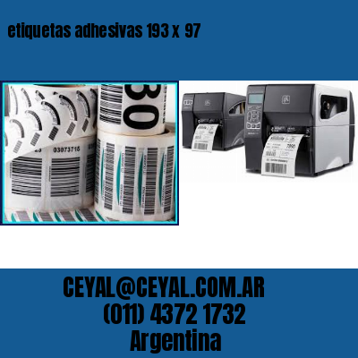 etiquetas adhesivas 193 x 97