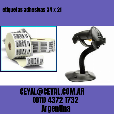 etiquetas adhesivas 34 x 21