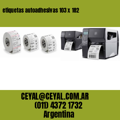 etiquetas autoadhesivas 103 x 182