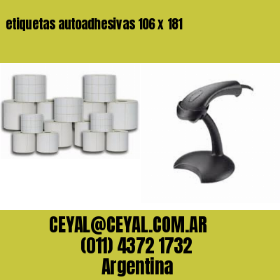 etiquetas autoadhesivas 106 x 181