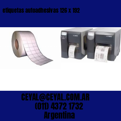 etiquetas autoadhesivas 126 x 192