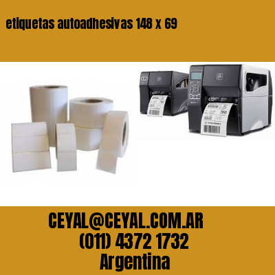 etiquetas autoadhesivas 148 x 69