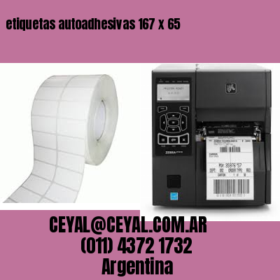 etiquetas autoadhesivas 167 x 65