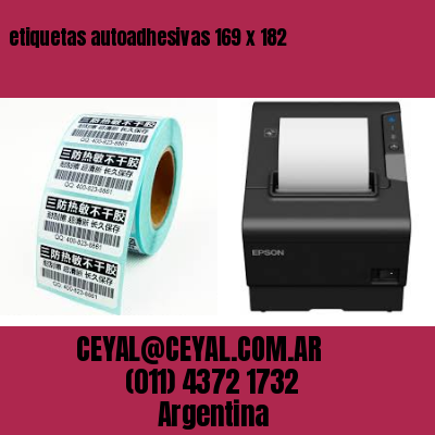 etiquetas autoadhesivas 169 x 182