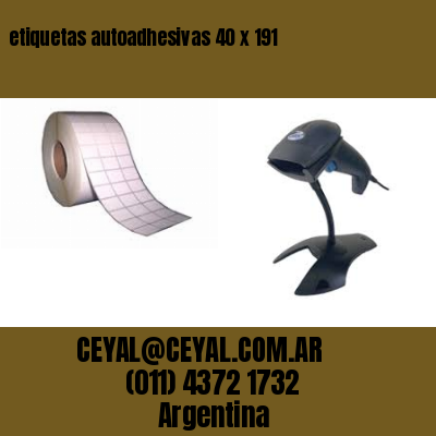 etiquetas autoadhesivas 40 x 191