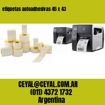 etiquetas autoadhesivas 45 x 43