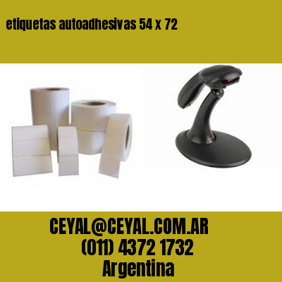 etiquetas autoadhesivas 54 x 72