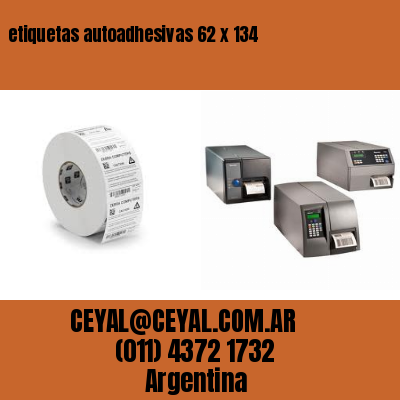 etiquetas autoadhesivas 62 x 134