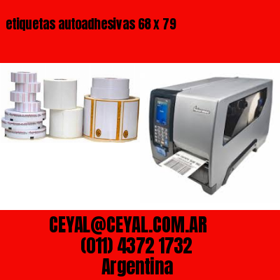 etiquetas autoadhesivas 68 x 79