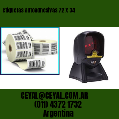 etiquetas autoadhesivas 72 x 34