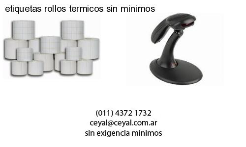 etiquetas rollos termicos sin minimos