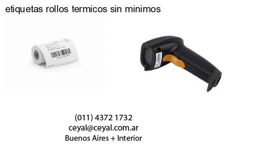 etiquetas rollos termicos sin minimos