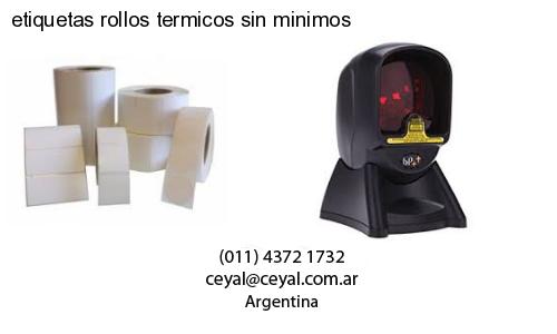 etiquetas rollos termicos sin minimos