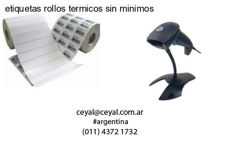 etiquetas rollos termicos sin minimos