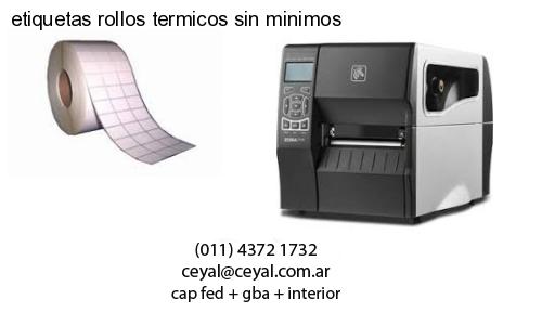 etiquetas rollos termicos sin minimos