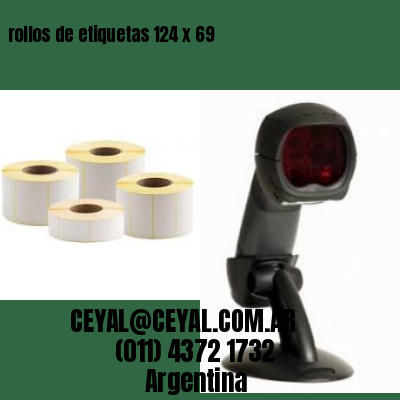 rollos de etiquetas 124 x 69