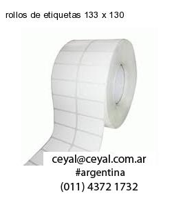 rollos de etiquetas 133 x 130