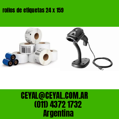 rollos de etiquetas 24 x 159