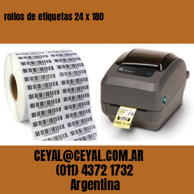 rollos de etiquetas 24 x 180