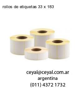 rollos de etiquetas 33 x 183