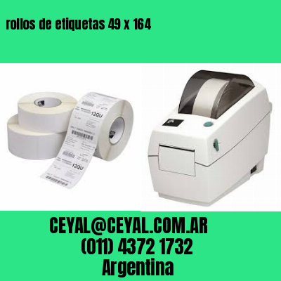 rollos de etiquetas 49 x 164