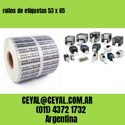 rollos de etiquetas 53 x 65