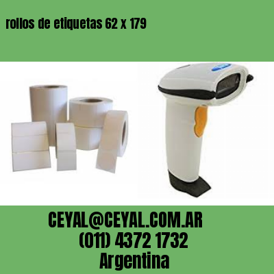 rollos de etiquetas 62 x 179