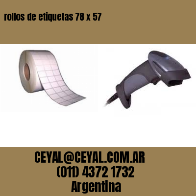 rollos de etiquetas 78 x 57