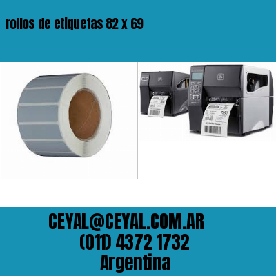 rollos de etiquetas 82 x 69