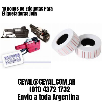 10 Rollos De Etiquetas Para Etiquetadoras jolly