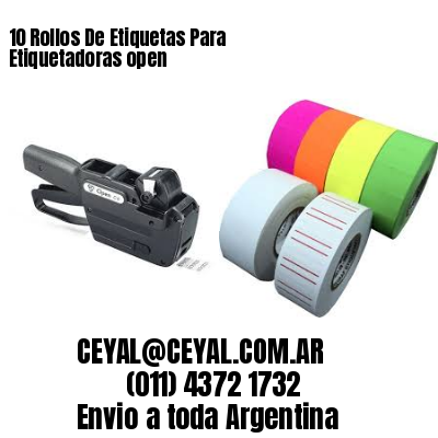 10 Rollos De Etiquetas Para Etiquetadoras open